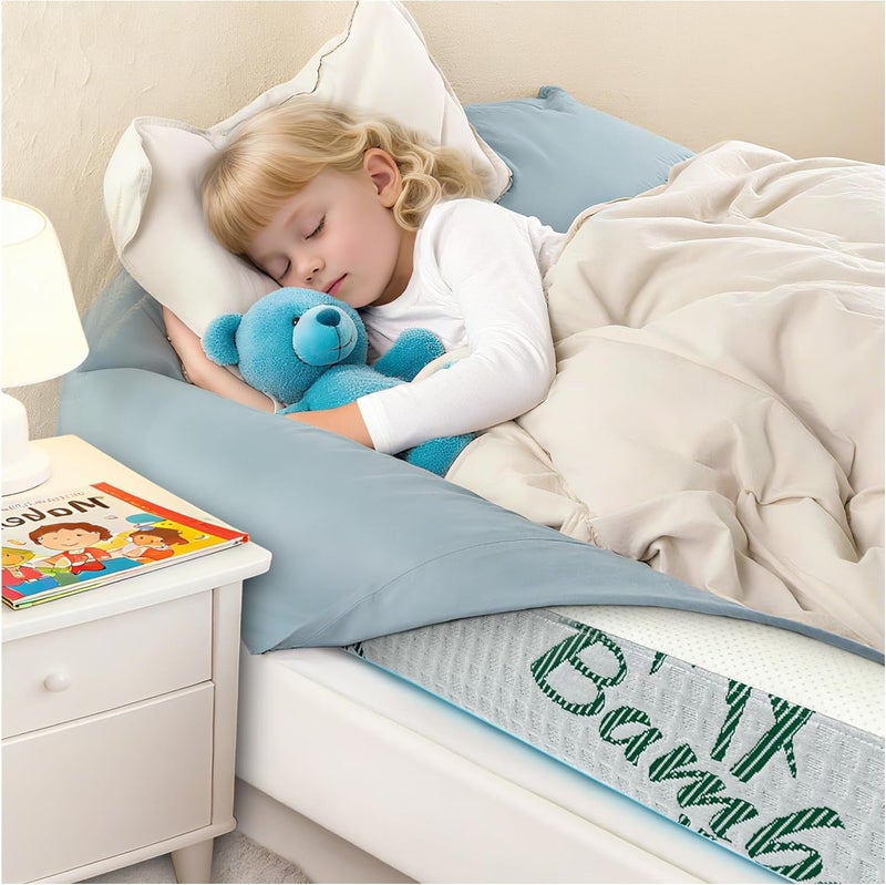 LVYSHOW Baby Bed Bumpers for Toddlers, Foam Bed Guard Rail for Kids Bed Twin Full Queen King Size Bed, 2 Pack - Image 2